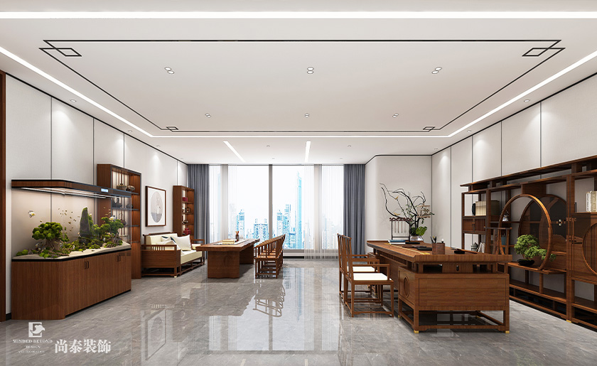 1400平米智能科技公司深圳寫字樓辦公室裝修設(shè)計(jì)案例