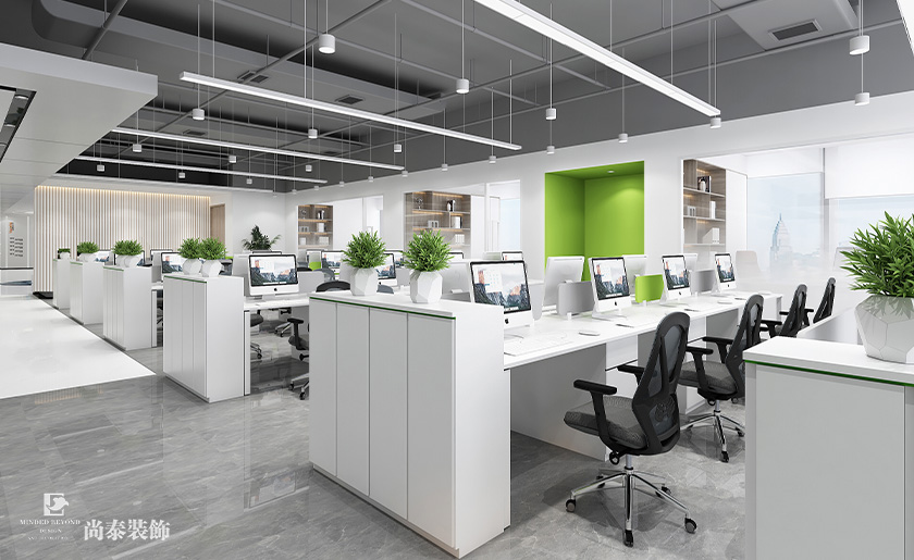 1400平米智能科技公司深圳寫字樓辦公室裝修設(shè)計(jì)案例