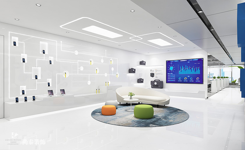 1400平米智能科技公司深圳寫字樓辦公室裝修設(shè)計(jì)案例