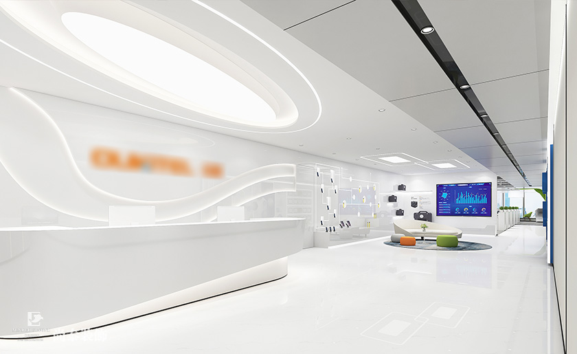 1400平米智能科技公司深圳寫字樓辦公室裝修設(shè)計(jì)案例