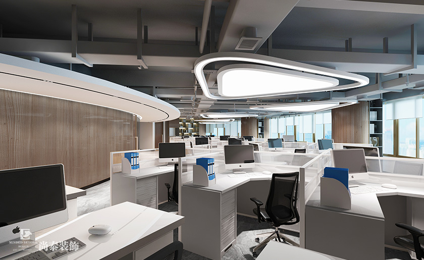 600平米電梯公司深圳羅湖金田大廈寫字樓辦公室翻新裝修設(shè)計