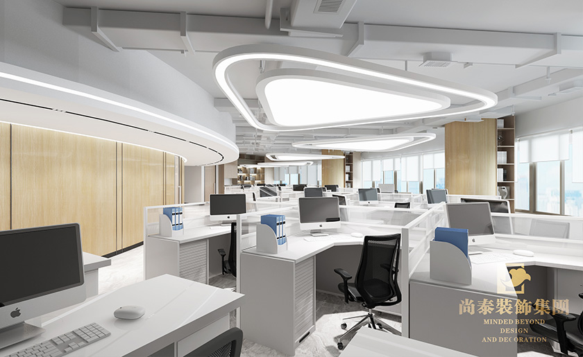 600平米電梯公司深圳羅湖金田大廈寫字樓辦公室翻新裝修設(shè)計