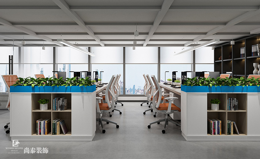 700平米科技公司深圳南山方大城寫(xiě)字樓辦公室裝修設(shè)計(jì)案例