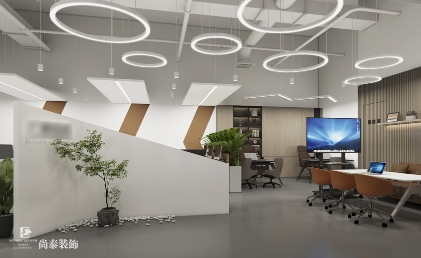 200平米信息技術(shù)公司深圳南山萬科云城設(shè)計公社寫字樓辦公室設(shè)計