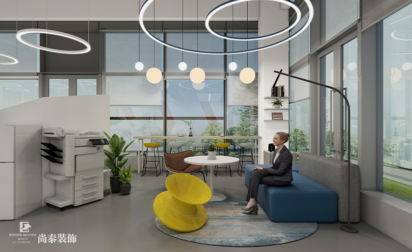 200平米信息技術(shù)公司深圳南山萬科云城設(shè)計公社寫字樓辦公室設(shè)計