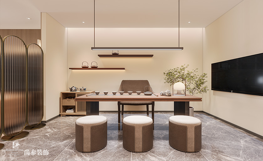 100平米深圳南山旅行社門店設(shè)計裝修案例