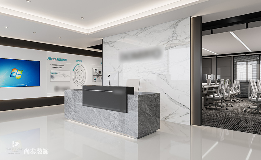 深圳南山泰邦科技大廈寫字樓350平米電子科技公司辦公室裝修設(shè)計(jì)案例