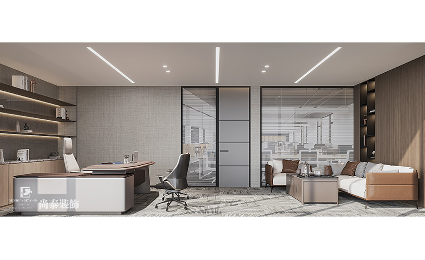 深圳南山泰邦科技大廈寫字樓350平米電子科技公司辦公室裝修設(shè)計(jì)案例