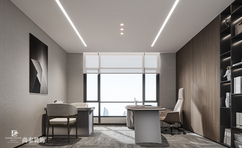 深圳南山泰邦科技大廈寫字樓350平米電子科技公司辦公室裝修設(shè)計(jì)案例