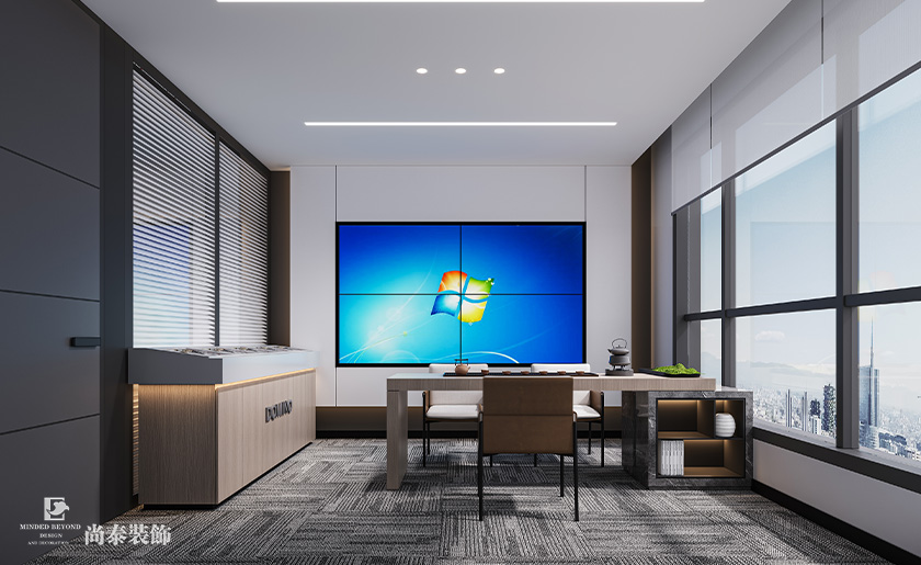 深圳南山泰邦科技大廈寫字樓350平米電子科技公司辦公室裝修設(shè)計(jì)案例