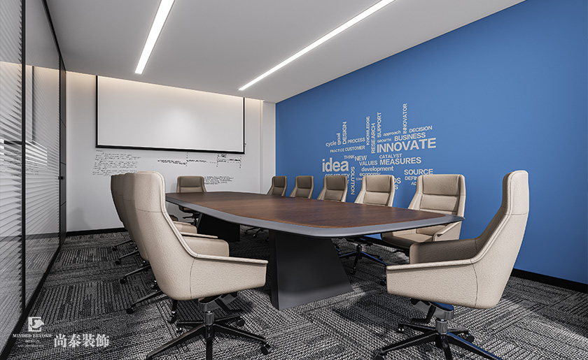 深圳南山泰邦科技大廈寫字樓350平米電子科技公司辦公室裝修設(shè)計(jì)案例