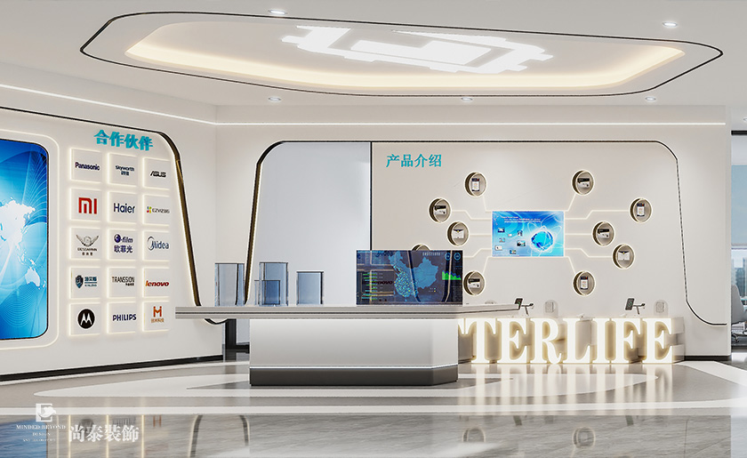 深圳南山同方信息港寫字樓2100平米芯片研發(fā)設(shè)計公司辦公室裝修設(shè)計