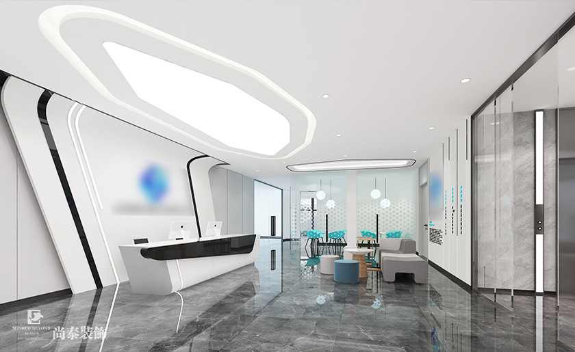 深圳南山同方信息港寫字樓2100平米芯片研發(fā)設(shè)計公司辦公室裝修設(shè)計