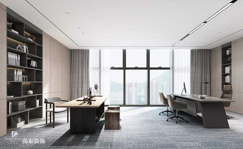 深圳南山同方信息港寫字樓2100平米芯片研發(fā)設(shè)計公司辦公室裝修設(shè)計