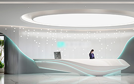 深圳南山陽光保險大廈寫字樓700平米信息科技公司辦公室裝修設計案例