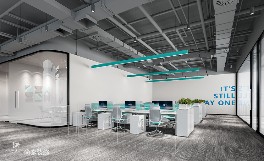 深圳南山陽光保險(xiǎn)大廈寫字樓700平米信息科技公司辦公室裝修設(shè)計(jì)案例