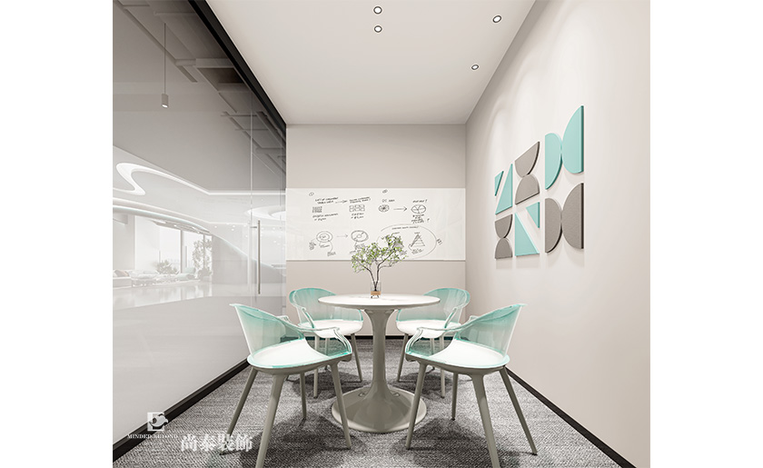 深圳南山陽光保險(xiǎn)大廈寫字樓700平米信息科技公司辦公室裝修設(shè)計(jì)案例