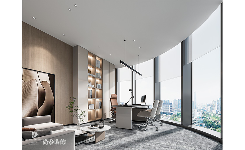 深圳南山陽光保險(xiǎn)大廈寫字樓700平米信息科技公司辦公室裝修設(shè)計(jì)案例