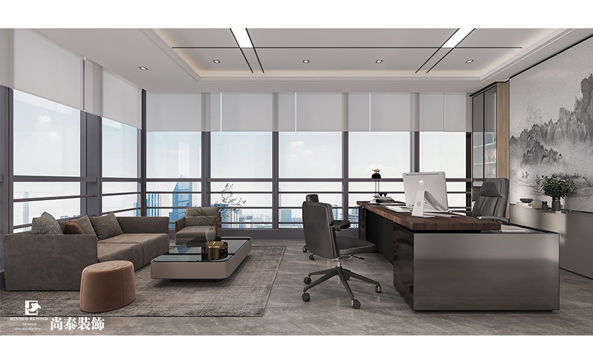 深圳南山智谷寫字樓350平米環(huán)保節(jié)能科技公司辦公室裝修設(shè)計