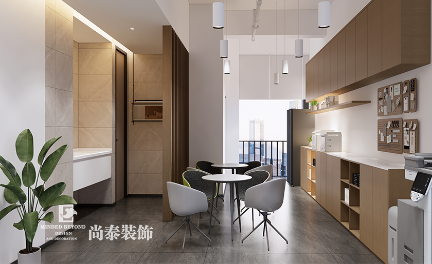 深圳龍崗區(qū)智能科技型寫字樓辦公室裝修設計案例