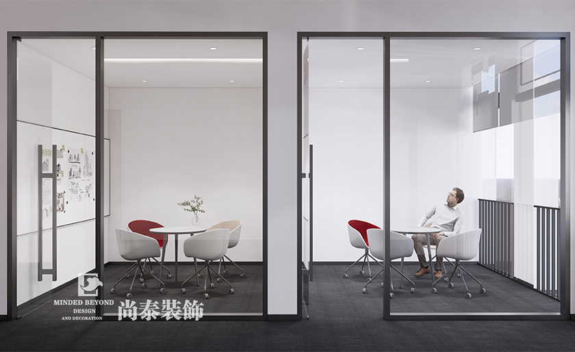 深圳龍崗區(qū)智能科技型寫字樓辦公室裝修設計案例