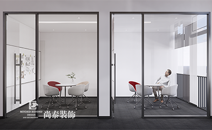 深圳龍崗區(qū)智能科技型寫字樓辦公室裝修設(shè)計(jì)案例