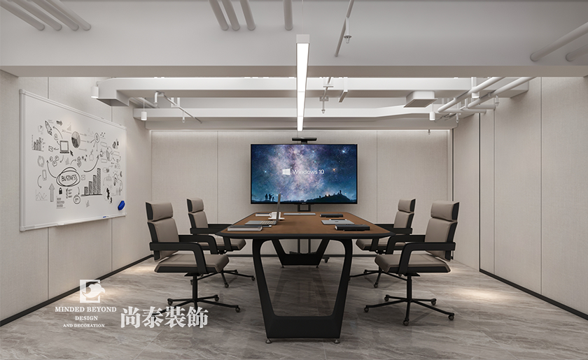 深圳南山區(qū)電氣公司辦公室裝修設(shè)計(jì)效果