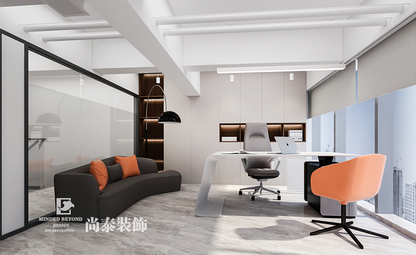 深圳南山區(qū)電氣公司辦公室裝修設(shè)計(jì)效果