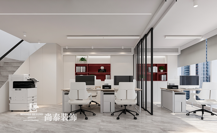 深圳南山區(qū)電氣公司辦公室裝修設(shè)計(jì)效果