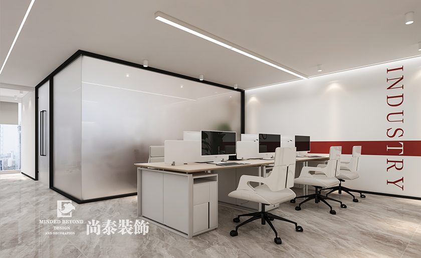 深圳南山區(qū)電氣公司辦公室裝修設(shè)計(jì)效果