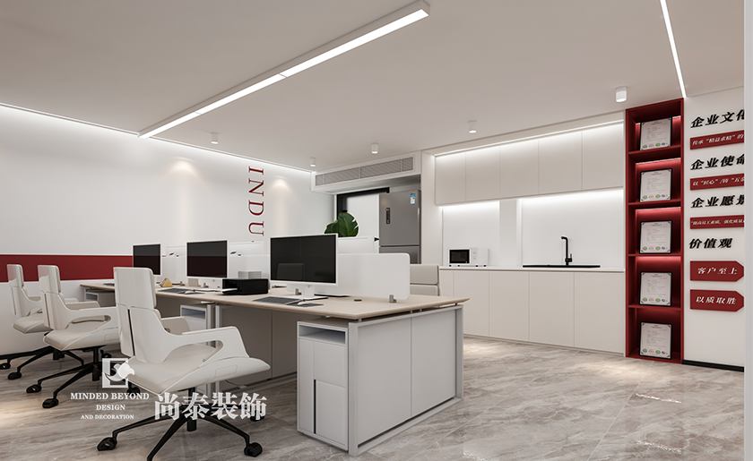 深圳南山區(qū)電氣公司辦公室裝修設(shè)計(jì)效果